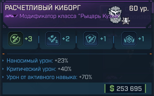 Игровая карточка Киборг
