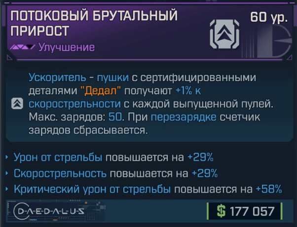 Игровая карточка Прирост