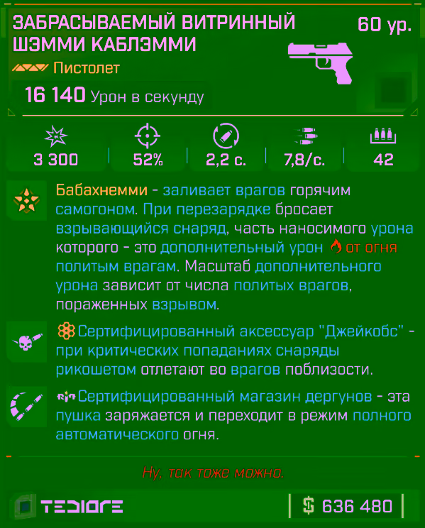 Игровая карточка Шэмми Каблэмми