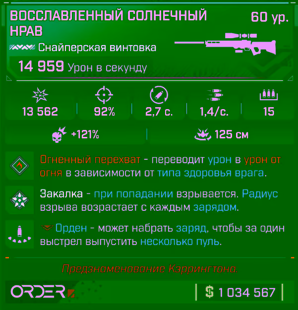 Игровая карточка Солнечный нрав
